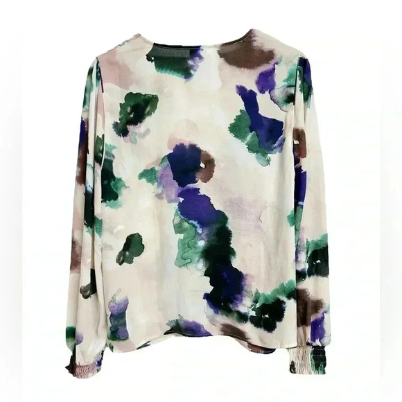 CAbi Mystic Blouse Aurora Floral Watercolor M - Picture 6 of 8